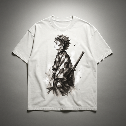 Tanjiro Vintage V1 Oversized T-shirt | Demon Slayer