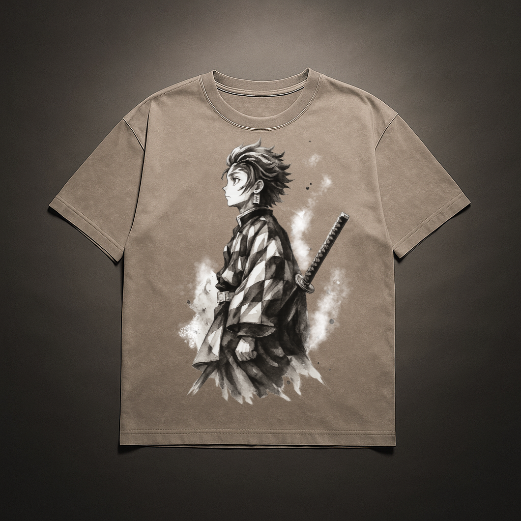 Tanjiro Vintage V1 Washed Tee | Demon Slayer