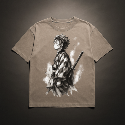 Tanjiro Vintage V1 Washed Tee | Demon Slayer