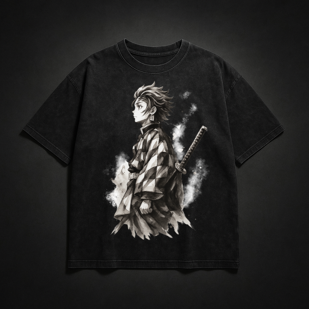 Tanjiro Vintage V1 Washed Tee | Demon Slayer