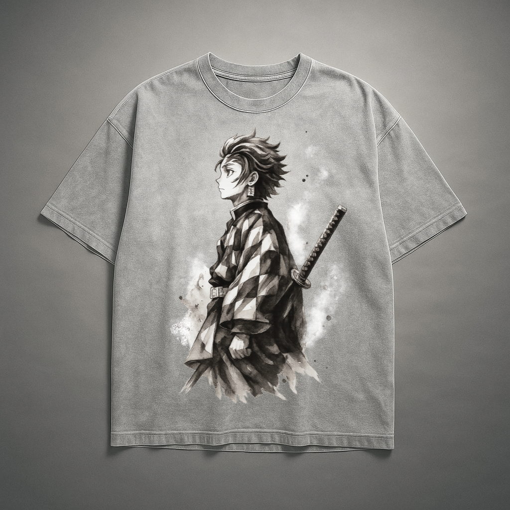 Tanjiro Vintage V1 Washed Tee | Demon Slayer