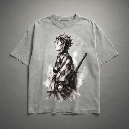 Tanjiro Vintage V1 Washed Tee | Demon Slayer