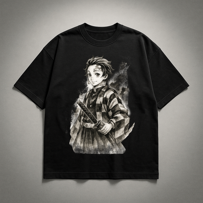 Tanjiro Vintage V2 Oversized T-shirt | Demon Slayer