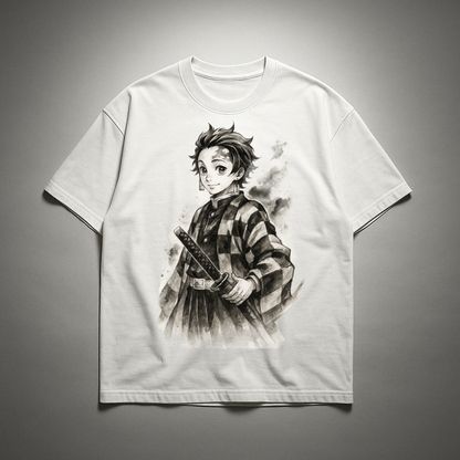 Tanjiro Vintage V2 Oversized T-shirt | Demon Slayer