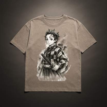 Tanjiro Vintage V2 Washed Tee | Demon Slayer