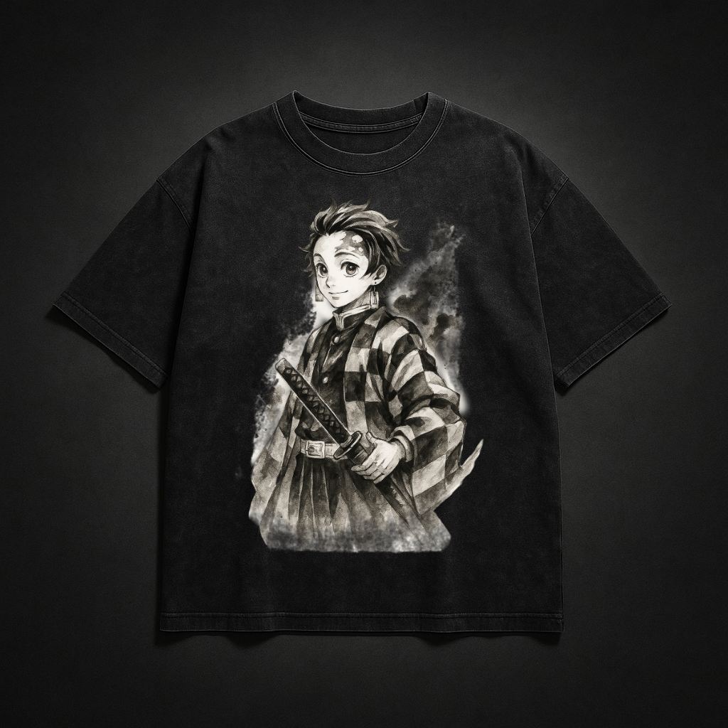 Tanjiro Vintage V2 Washed Tee | Demon Slayer