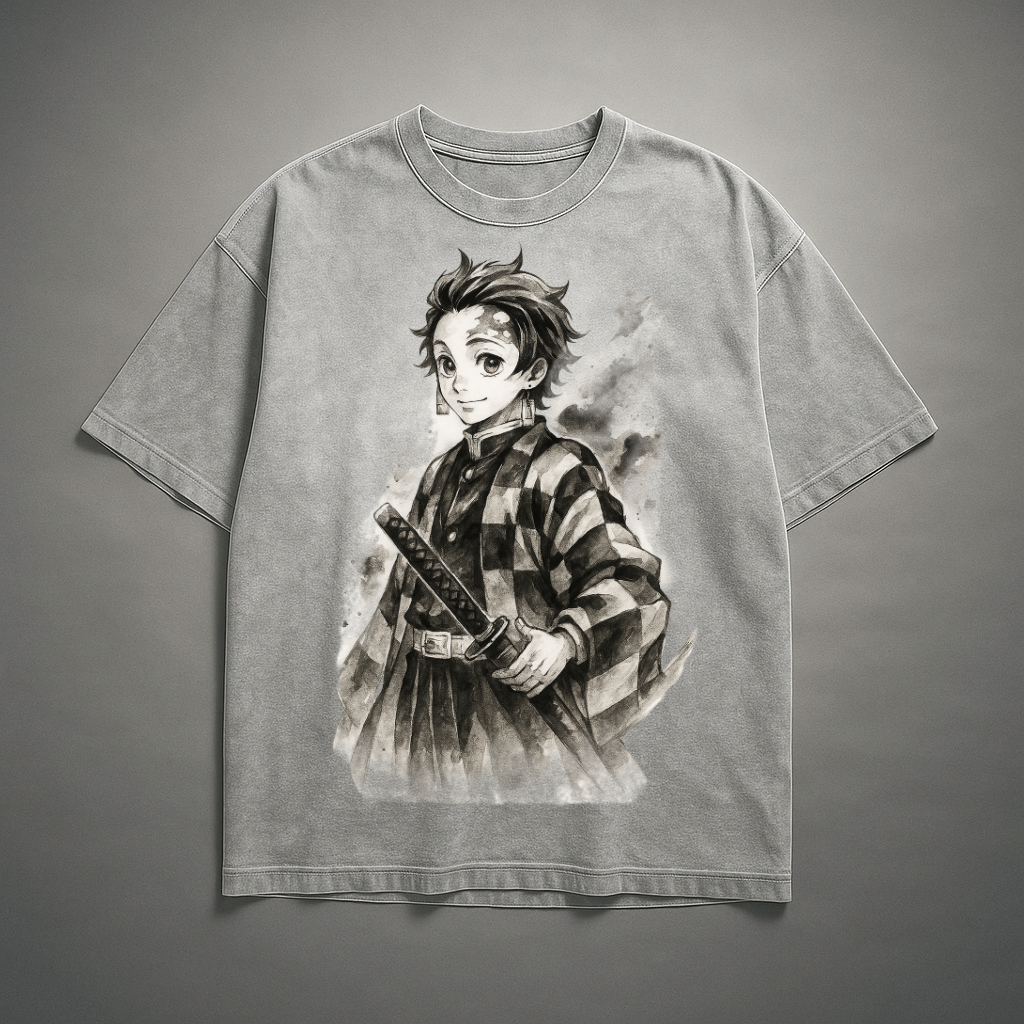 Tanjiro Vintage V2 Washed Tee | Demon Slayer
