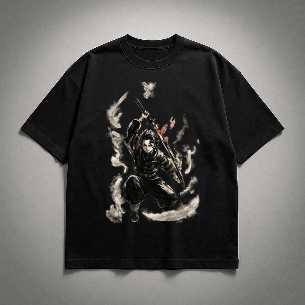 Tanjiro Vintage V3 Oversized T-shirt | Demon Slayer