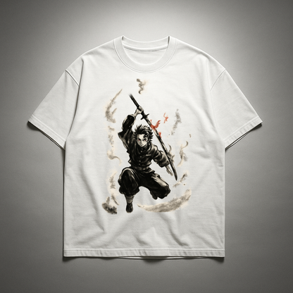 Tanjiro Vintage V3 Oversized T-shirt | Demon Slayer
