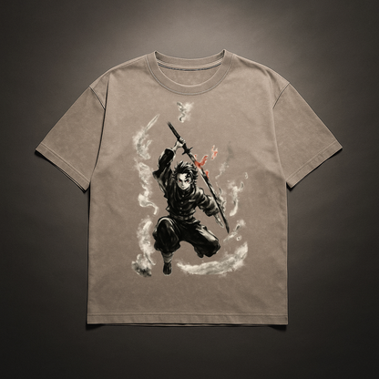 Tanjiro Vintage V3 Washed Tee | Demon Slayer
