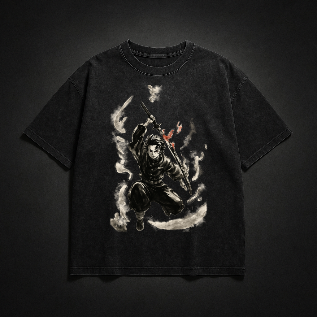 Tanjiro Vintage V3 Washed Tee | Demon Slayer