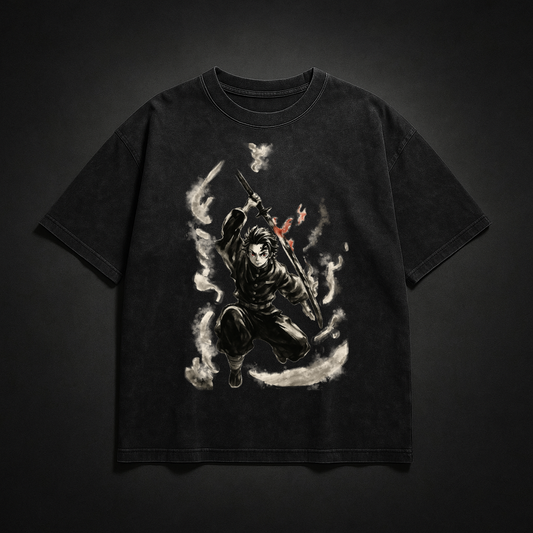 Tanjiro Vintage V3 Washed Tee | Demon Slayer
