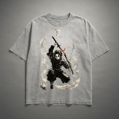 Tanjiro Vintage V3 Washed Tee | Demon Slayer
