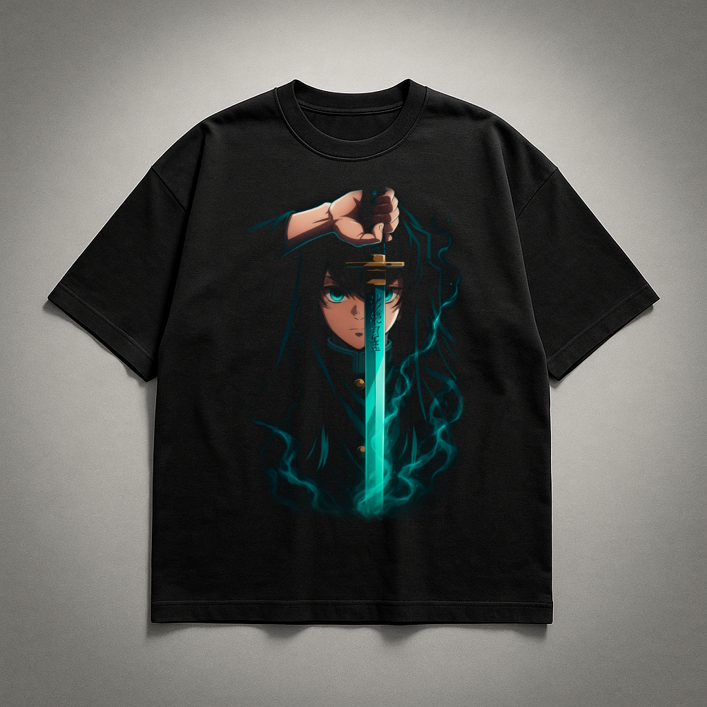 Tokito Mist Breathing V1 Oversized T-shirt | Demon Slayer