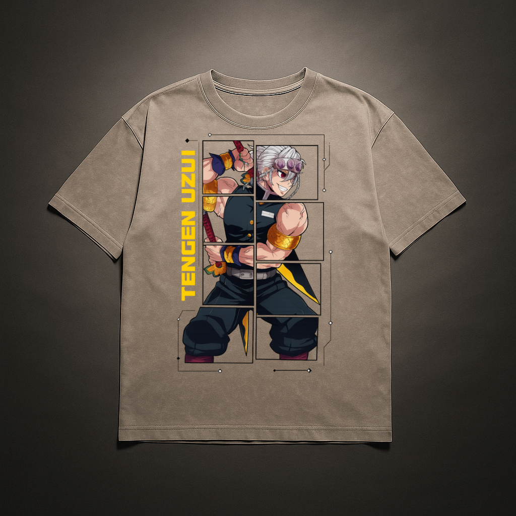 Uzui Digital Frame Washed Tee | Demon Slayer