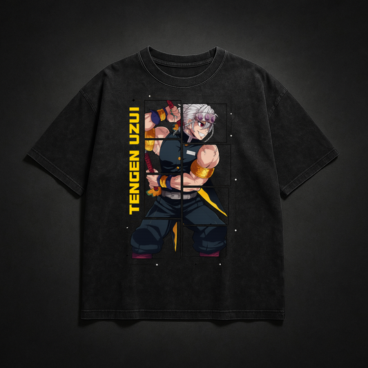 Uzui Digital Frame Washed Tee | Demon Slayer