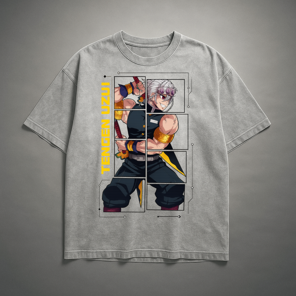 Uzui Digital Frame Washed Tee | Demon Slayer
