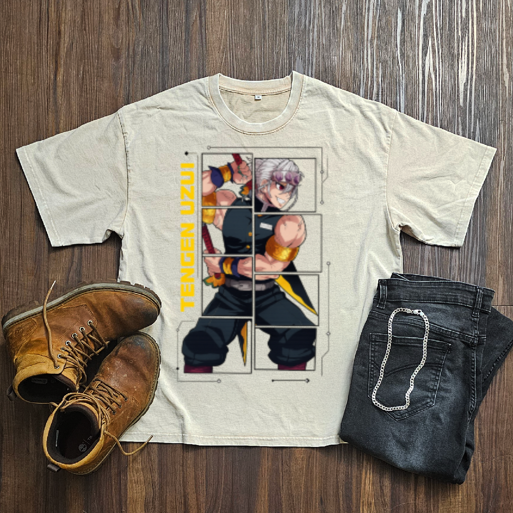 Uzui Digital Frame Washed Tee | Demon Slayer