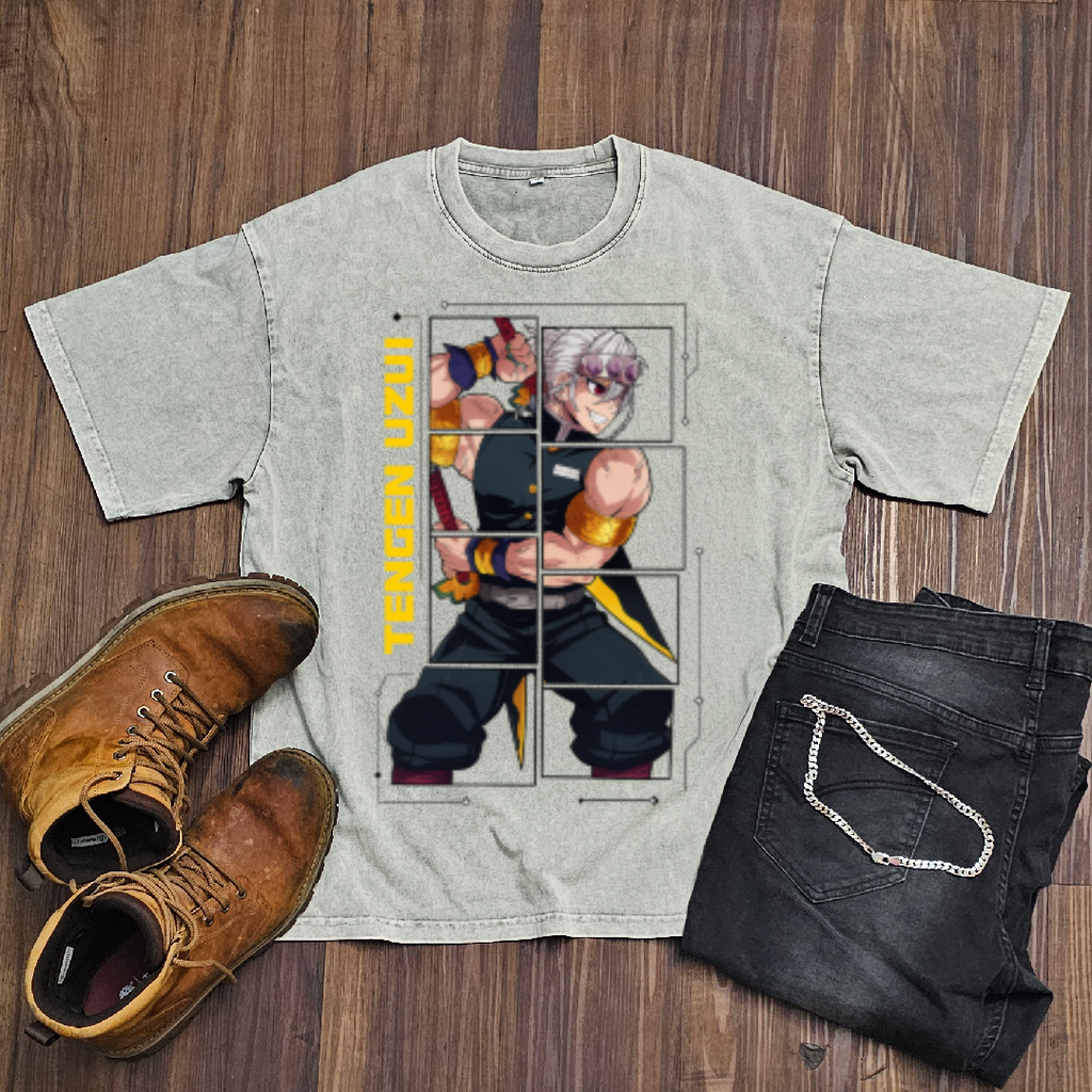 Uzui Digital Frame Washed Tee | Demon Slayer