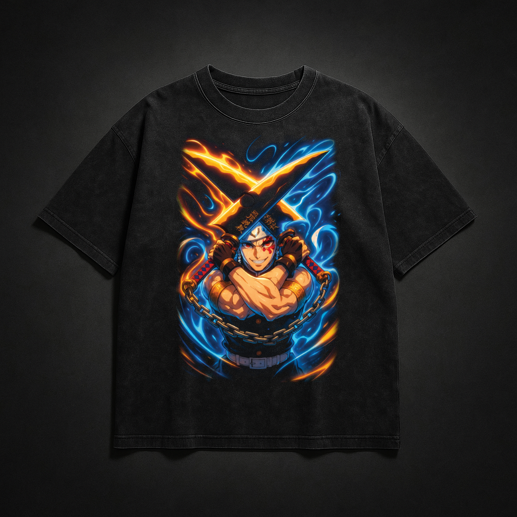 Uzui Sound Breathing V1 Washed Tee | Demon Slayer