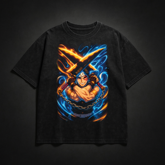 Uzui Sound Breathing V1 Washed Tee | Demon Slayer