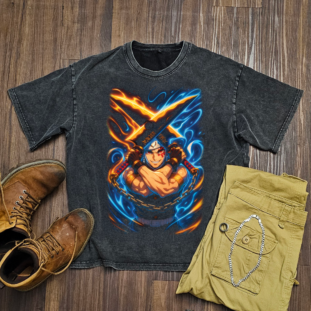 Uzui Sound Breathing V1 Washed Tee | Demon Slayer