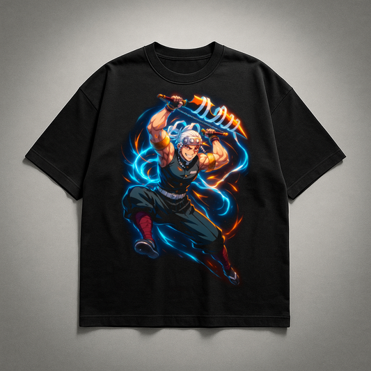Uzui Sound Breathing V2 Oversized T-shirt | Demon Slayer