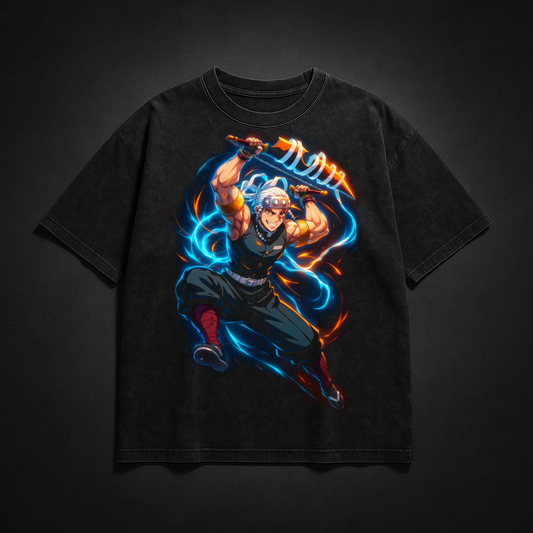 Uzui Sound Breathing V2 Washed Tee | Demon Slayer