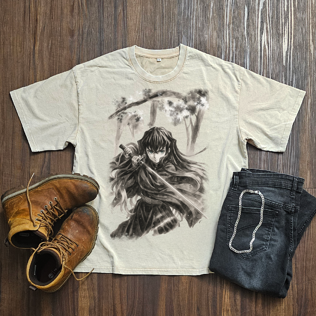 Uzui Vintage V2 Washed Tee | Demon Slayer