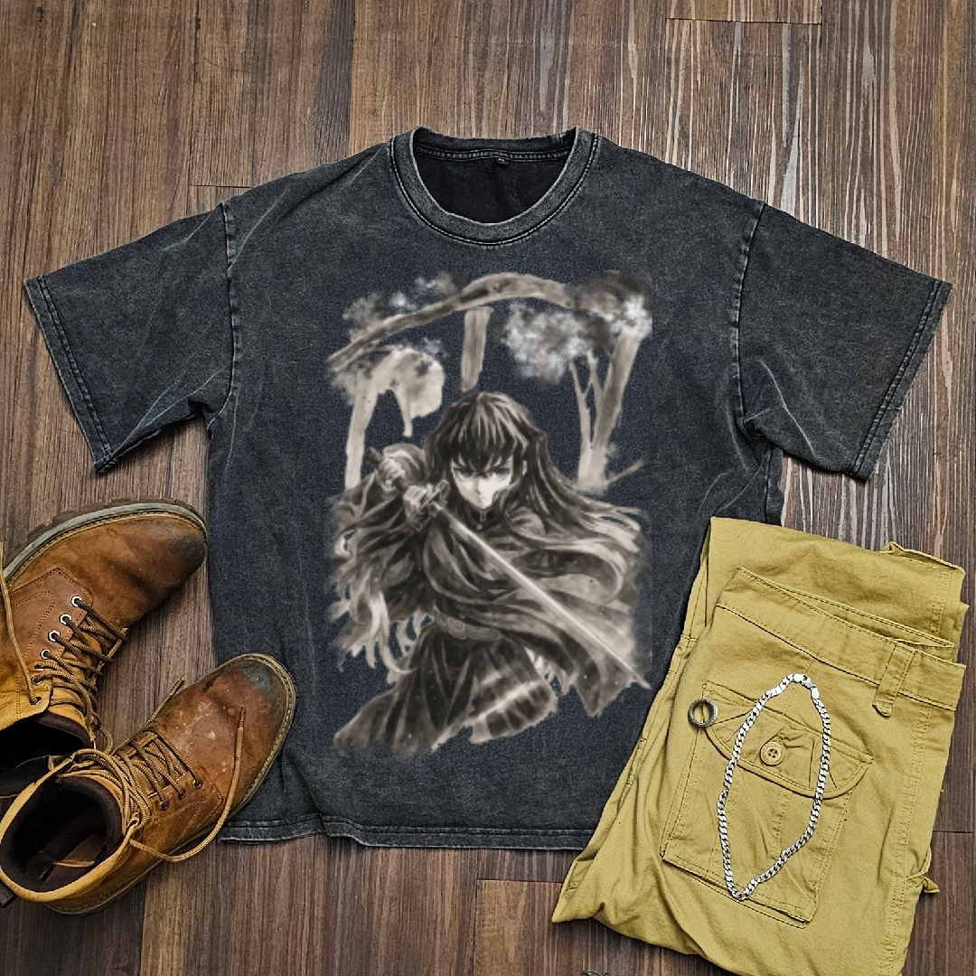 Uzui Vintage V2 Washed Tee | Demon Slayer