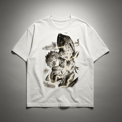 Zenitsu Vintage V1 Oversized T-shirt | Demon Slayer