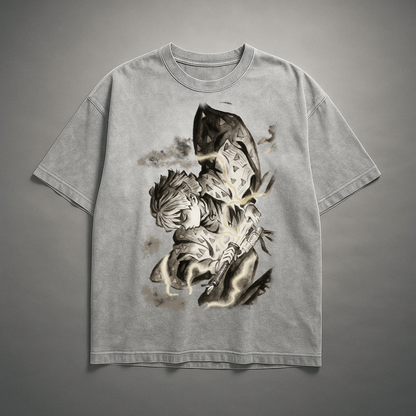 Zenitsu Vintage V1 Washed Tee | Demon Slayer