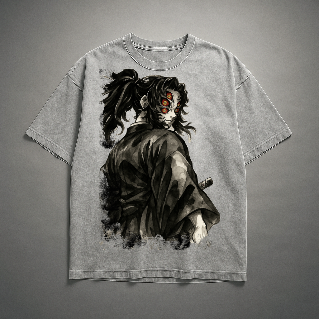 kokushibo Vintage V1 Washed Tee | Demon Slayer