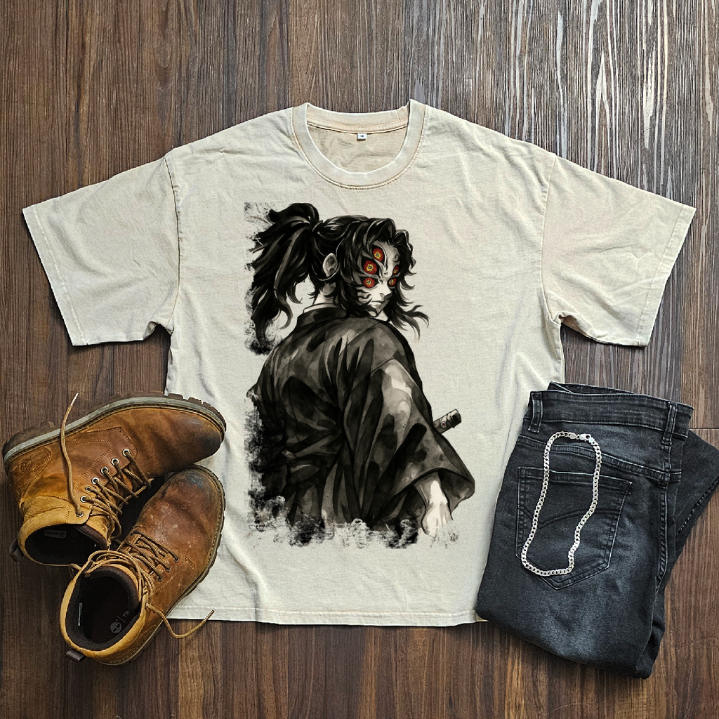 kokushibo Vintage V1 Washed Tee | Demon Slayer
